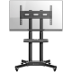 ONKRON Mobile TV Stand Rolling TV Cart for 40 to 65 Inch LCD LED TV Screens, Black