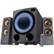 Multimedia Bluetooth Speakers F&D F770X 2.1 (Subwoofer driver: 5.25”*2pcs / Satellite driver: 2.5”*4pcs), BT 5.0 /AUX/FM/USB/OPTICAL, LED Display, Multicolor LED lighting, 76W