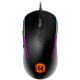 Canyon Optical gaming mouse, Instant 725F, ABS material, huanuo 5 million cycle switch, 1.65M braided cable with magnet ring, weight: 100g, Size: 126*63.4*39.7mm, Black