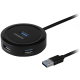 I/O HUB USB3.2 4PORT ROUND/0.3M HUE-P1A AXAGON