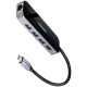 Axagon Multiport USB 3.2 Gen 1 hub. HDMI, Gigabit LAN and Power Delivery. 20 cm USB-C cable.