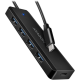 AXAGON HUE-C1C 4x USB3.2 Gen 1 Travel hub, USB-C power IN, w. 20cm Type-C cable