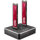Axagon Dual NVMe Clone Master Dock SuperSpeed USB-C 10 Gbps Docking Station