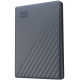 Western Digital My Passport 6TB Portable External Hard Drive, 2.5 USB 3.0, USB-C, Silicon Gray