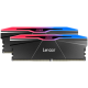 Lexar Ares 48GB Kit (2X24GB) DDR5 7600MHz UDIMM CL38 1.35V with heatsink and RGB lighting, Dual pack, Black Color