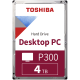 Toshiba P300 High Performance 3.5 SATA3 4TB HDD with 128MB Cache