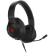 LORGAR Noah 501, gaming bluetooth headset with microphone, BT 5.3 JL7006, battery 1000mAh, type-C charging cable 0.8m, audio cable 1.5m, size:195*185*80mm, 0.28kg. Black