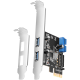 AXAGON PCEU-232RS PCIe card - 2+2x USB 5Gbps port, SATA power, Renesas PD720201, SP & LP