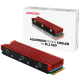 AXAGON CLR-M2 passive - M.2 SSD, 80mm SSD, ALU body, silicone thermal pads