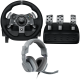 LOGITECH G29 Driving Force Racing Wheel for PS + Astro A10 - GREY/BLUE