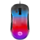Canyon Optical Crystal gaming mouse, Instant 825, ABS material, huanuo 10 million cycle switch, 1.65M TPE cable with magnet ring, weight: 114g, Size: 122.6*66.2*38.2mm, Black
