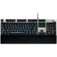 Wired Gaming Keyboard,Black 104 mechanical switches,60 million times key life, 22 types of lights,Removable magnetic wrist rest,4 Multifunctional control knobs,Trigger actuation 1.5mm,1.6m Braided cable,RU layout,dark grey, size:435*125*37.47mm, 840g