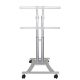 TV SET ACC FLOOR STAND SILVER/27-60