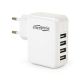 gembird Universal USB-Ladegerät 4-Port 3.1 A 15W weiß