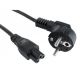 gembird Stromkabel Schuko auf C5 VDE-geprüft, schwarz 3.0m