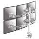 TV SET ACC DESK MOUNT SILVER/10-18