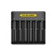 BATTERY CHARGER 6-SLOT/Q6 QIUCK CHARGER NITECORE