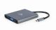 gembird USB Typ-C 6-in-1 Kombi Adapter spacegrau